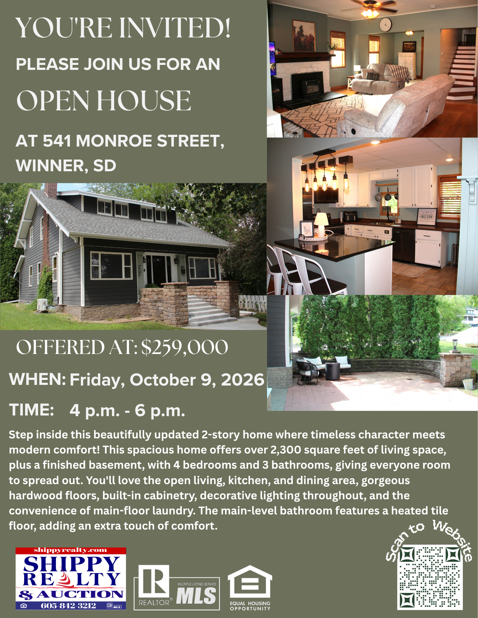 Click to view full size 541 Monroe Street, Winner, SD — Winner, SD real estate photo — photo 1 of 25